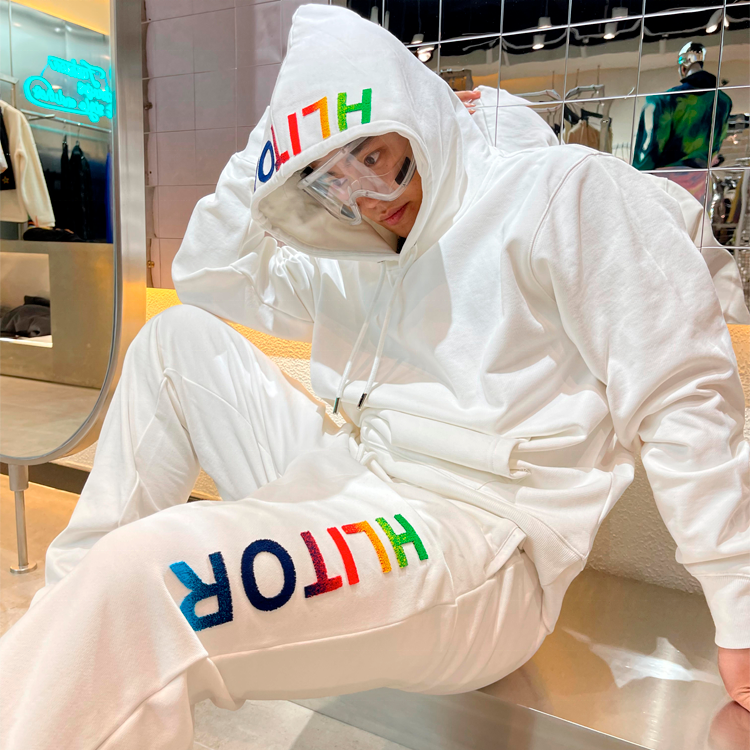 Finch Garment Custom Embroidery Logo Mens Hoodie Set Track Sweat Training Wear Jogging Toothbrush Embroider Tracksuit 